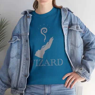 Wizard | Unisex Class T-shirt | Dungeons and Dragons Style | Pathfinder Style | Fantastic Gift | Metal D20 Shirt | Dragon Dice Shirt - Image 81