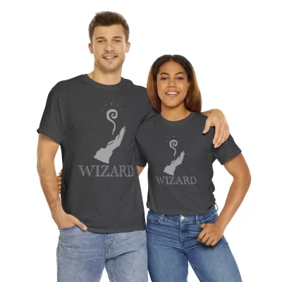 Wizard | Unisex Class T-shirt | Dungeons and Dragons Style | Pathfinder Style | Fantastic Gift | Metal D20 Shirt | Dragon Dice Shirt - Image 70