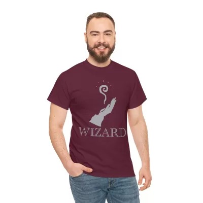 Wizard | Unisex Class T-shirt | Dungeons and Dragons Style | Pathfinder Style | Fantastic Gift | Metal D20 Shirt | Dragon Dice Shirt - Image 37