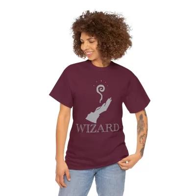 Wizard | Unisex Class T-shirt | Dungeons and Dragons Style | Pathfinder Style | Fantastic Gift | Metal D20 Shirt | Dragon Dice Shirt - Image 40