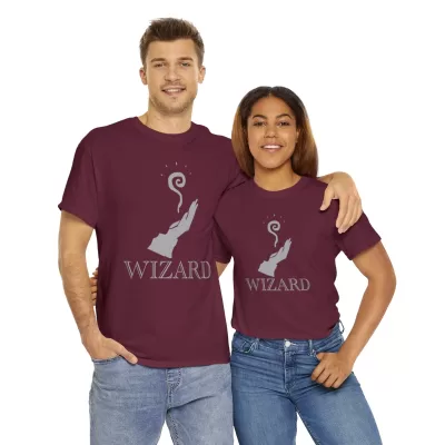 Wizard | Unisex Class T-shirt | Dungeons and Dragons Style | Pathfinder Style | Fantastic Gift | Metal D20 Shirt | Dragon Dice Shirt - Image 46