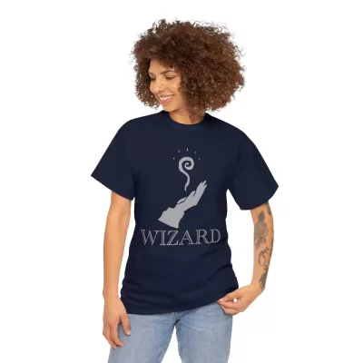 Wizard | Unisex Class T-shirt | Dungeons and Dragons Style | Pathfinder Style | Fantastic Gift | Metal D20 Shirt | Dragon Dice Shirt - Image 88