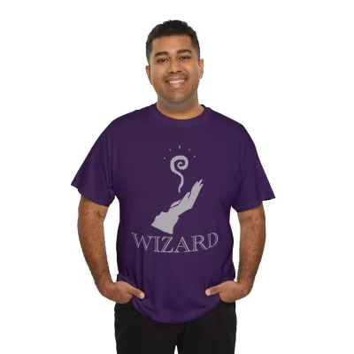 Wizard | Unisex Class T-shirt | Dungeons and Dragons Style | Pathfinder Style | Fantastic Gift | Metal D20 Shirt | Dragon Dice Shirt - Image 8