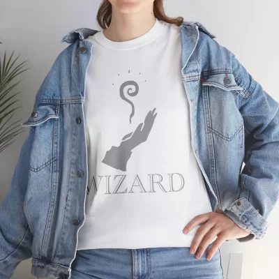 Wizard | Unisex Class T-shirt | Dungeons and Dragons Style | Pathfinder Style | Fantastic Gift | Metal D20 Shirt | Dragon Dice Shirt - Image 21