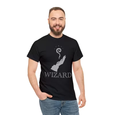 Wizard | Unisex Class T-shirt | Dungeons and Dragons Style | Pathfinder Style | Fantastic Gift | Metal D20 Shirt | Dragon Dice Shirt - Image 25