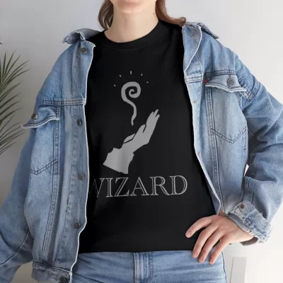 Wizard | Unisex Class T-shirt | Dungeons and Dragons Style | Pathfinder Style | Fantastic Gift | Metal D20 Shirt | Dragon Dice Shirt - Image 33