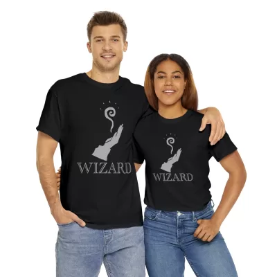 Wizard | Unisex Class T-shirt | Dungeons and Dragons Style | Pathfinder Style | Fantastic Gift | Metal D20 Shirt | Dragon Dice Shirt - Image 34