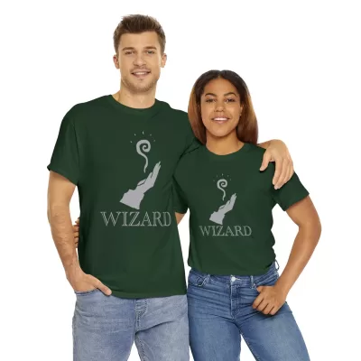 Wizard | Unisex Class T-shirt | Dungeons and Dragons Style | Pathfinder Style | Fantastic Gift | Metal D20 Shirt | Dragon Dice Shirt - Image 58